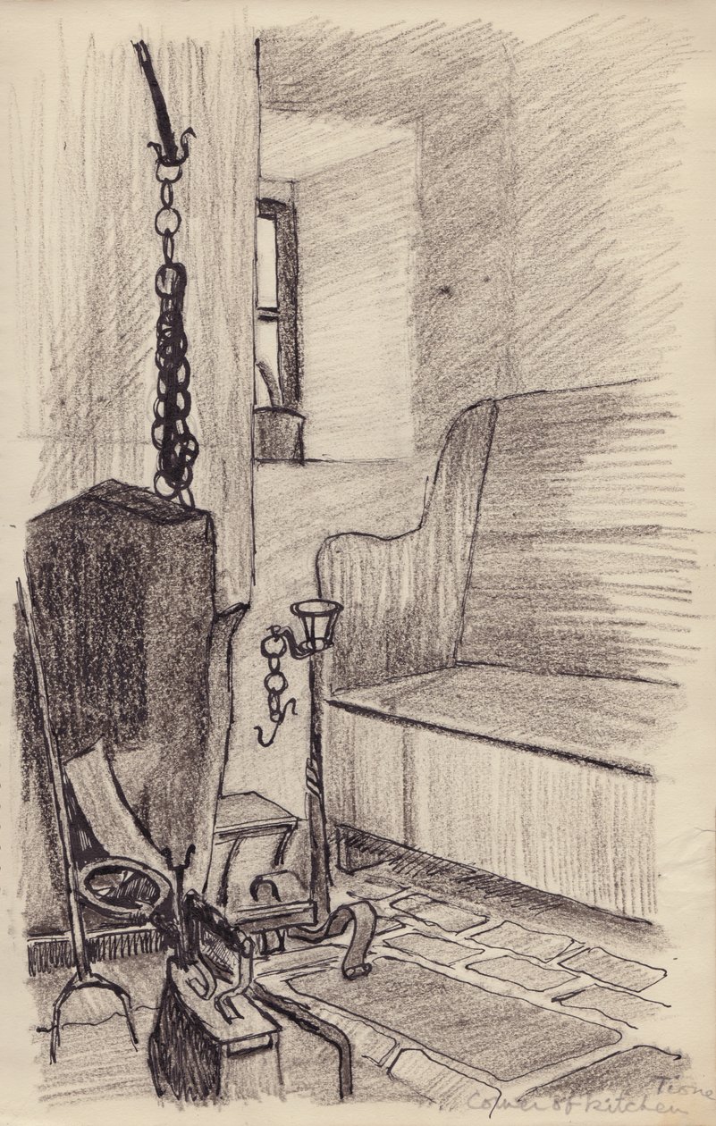 „Narożnik kuchni, Tione”, ok. 1950. autorstwa Shirley Markham