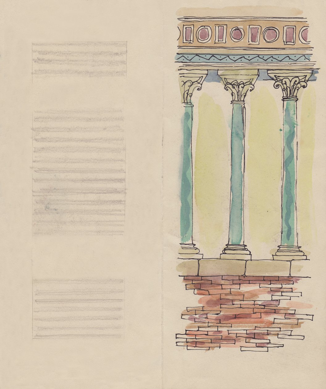 Ulotka Florencja, 1952. autorstwa Shirley Markham