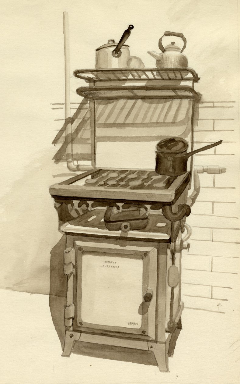 Kuchenka gazowa, 1951. autorstwa Shirley Markham