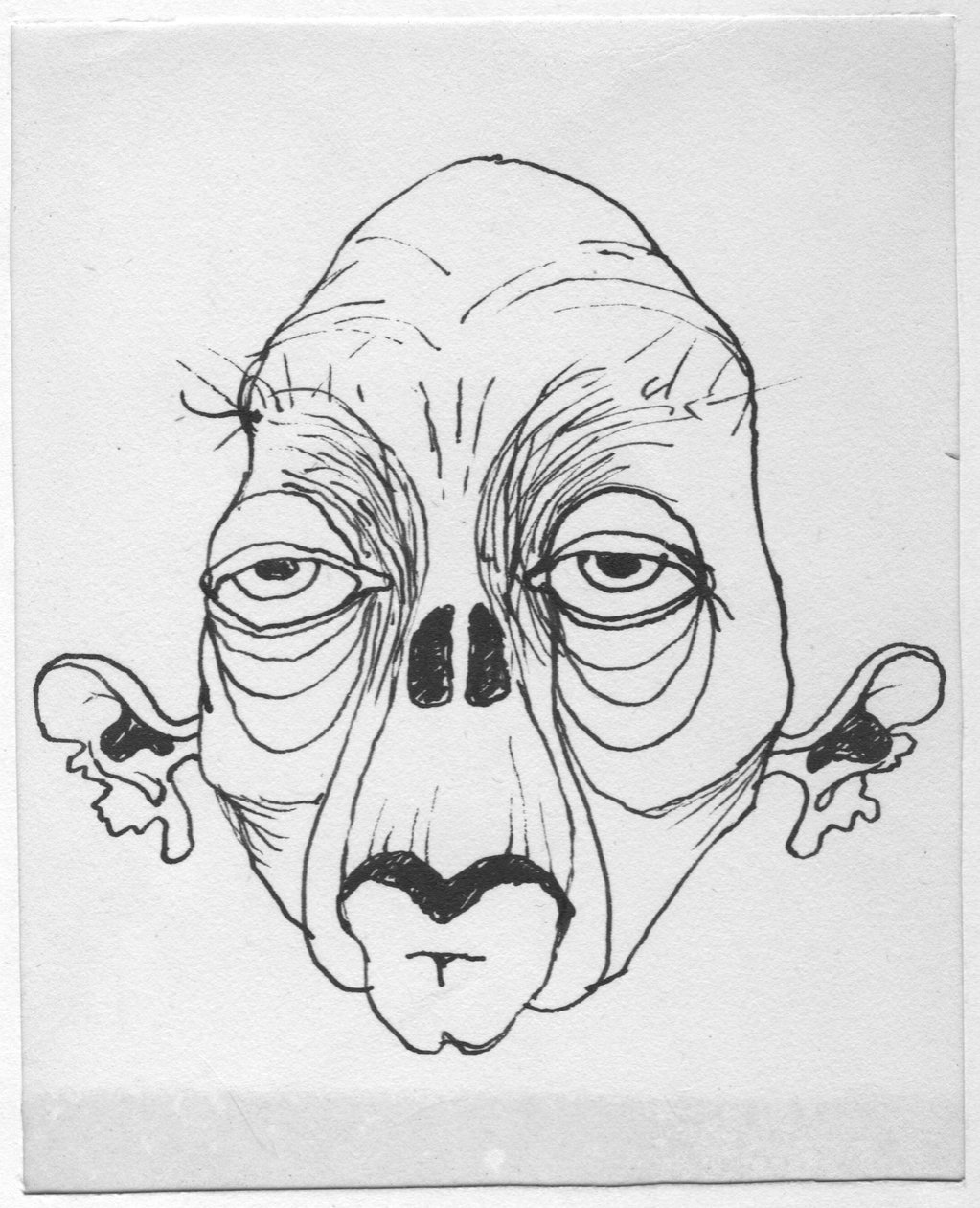 Groteskowa twarz, 1952. autorstwa Shirley Markham
