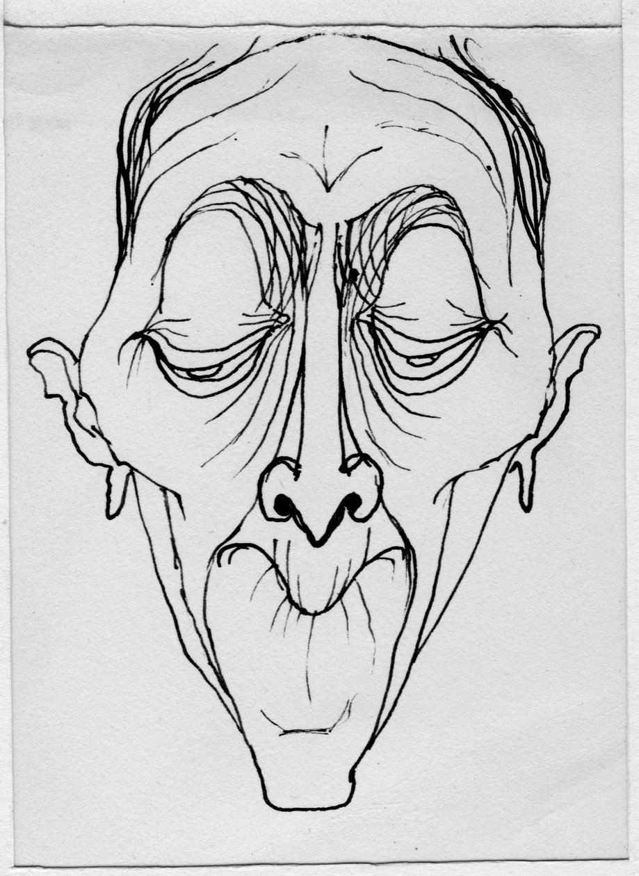 Groteskowa twarz, 1952. autorstwa Shirley Markham