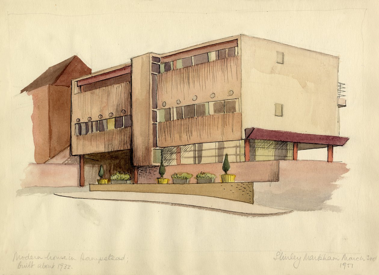 „Nowoczesny dom w Hampstead”, 1951. autorstwa Shirley Markham