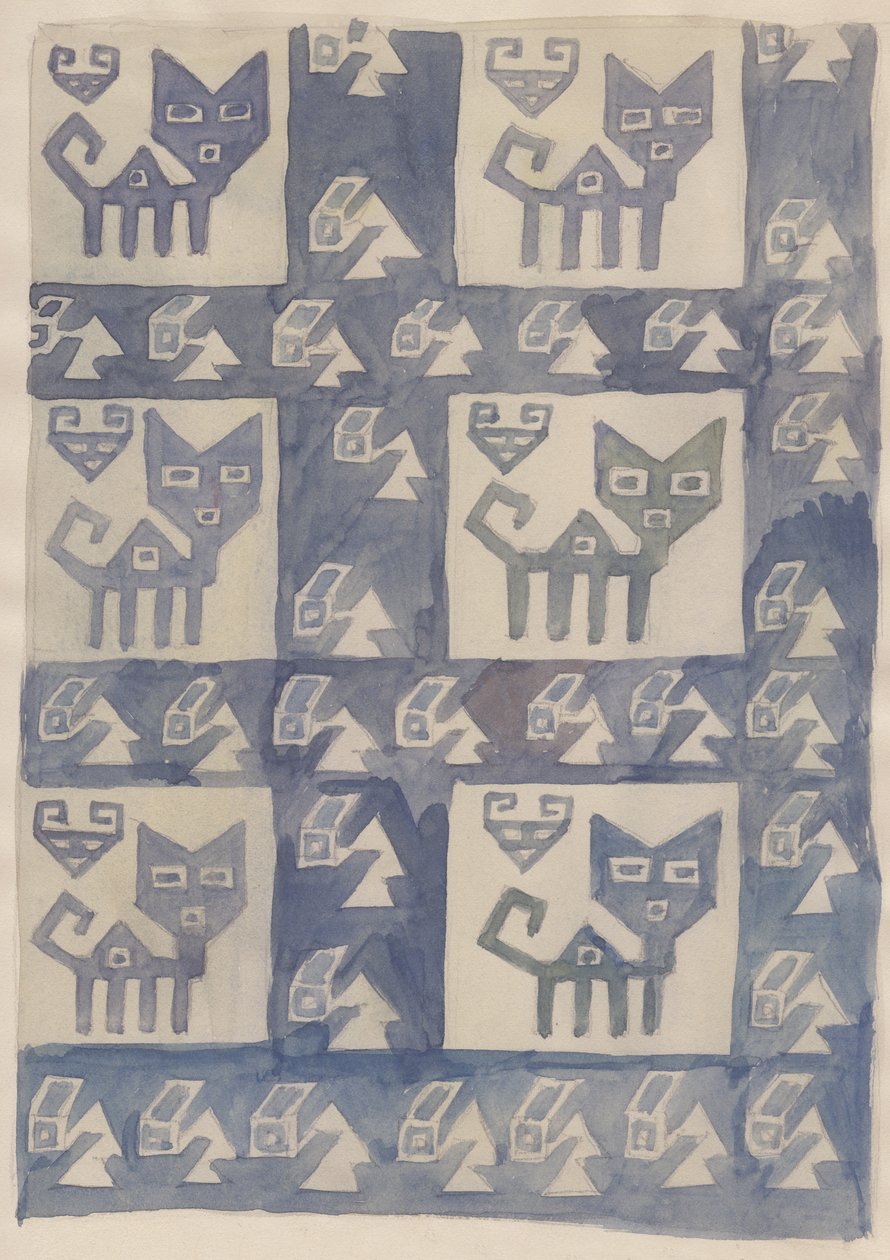 Projektowanie tekstyliów w Ameryce Południowej, 1951. autorstwa Shirley Markham