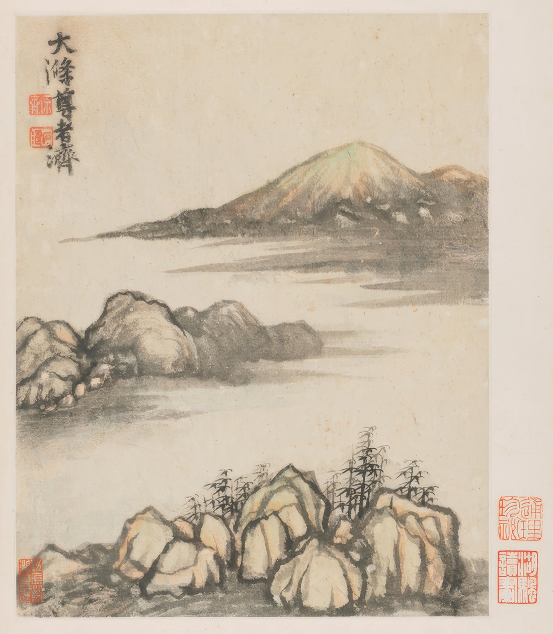 Reminiscences of Qinhuai River (Wspomnienia z rzeki Qinhuai) autorstwa Shitao Zhu