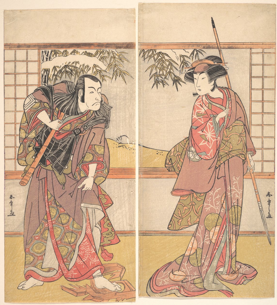 Kabuki ac i rs Hasegawa Toneya Dobry pomysł d Ichikawa Dan Juro V, co? 1780. autorstwa Shunsho