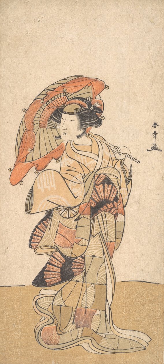 Pierwsza Nakamura Tomijuro jako tancerka, datowana na październik lub listopad 1778 r. autorstwa Shunsho