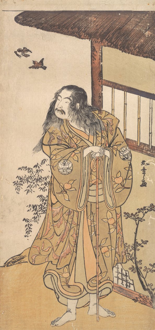 Dziewiąty Ichimura Uzaemon w roli Shunkana, ca. 1778. autorstwa Shunsho