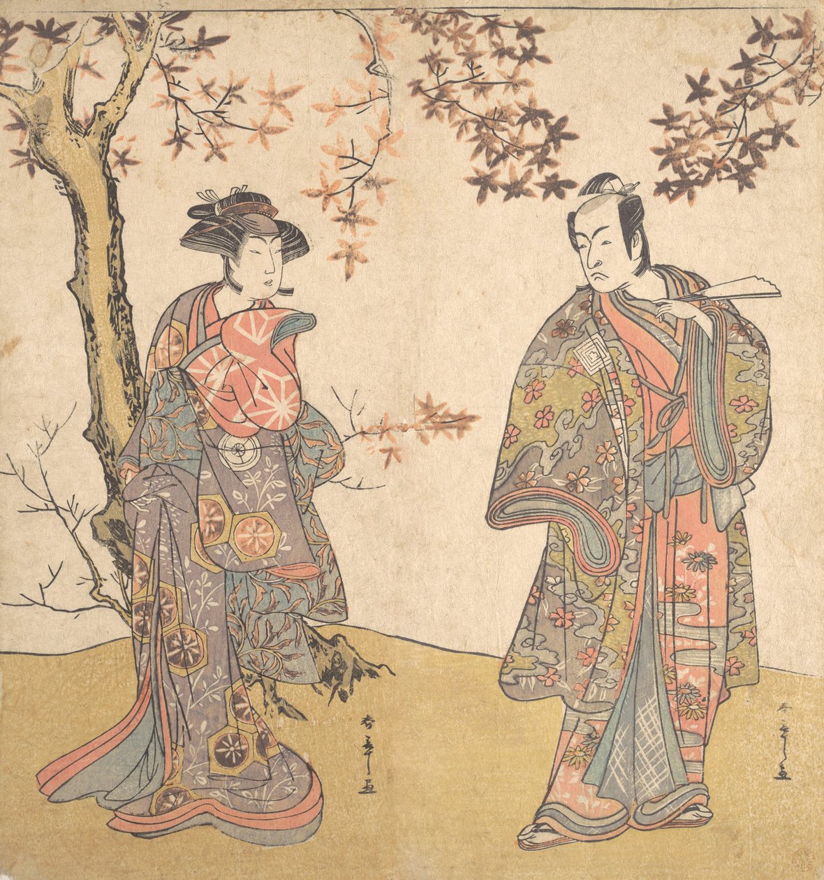 Drugi Ichikawa Monnosuke jako nieuzbrojony człowiek, prawdopodobnie 1778. autorstwa Shunsho