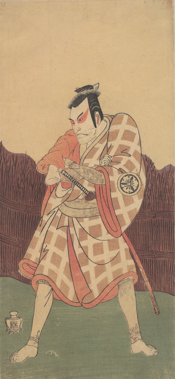 Te ti rd Matsumoto Funpaku te Matsuo Maru Sugawary, Susume, 1768. autorstwa Shunsho