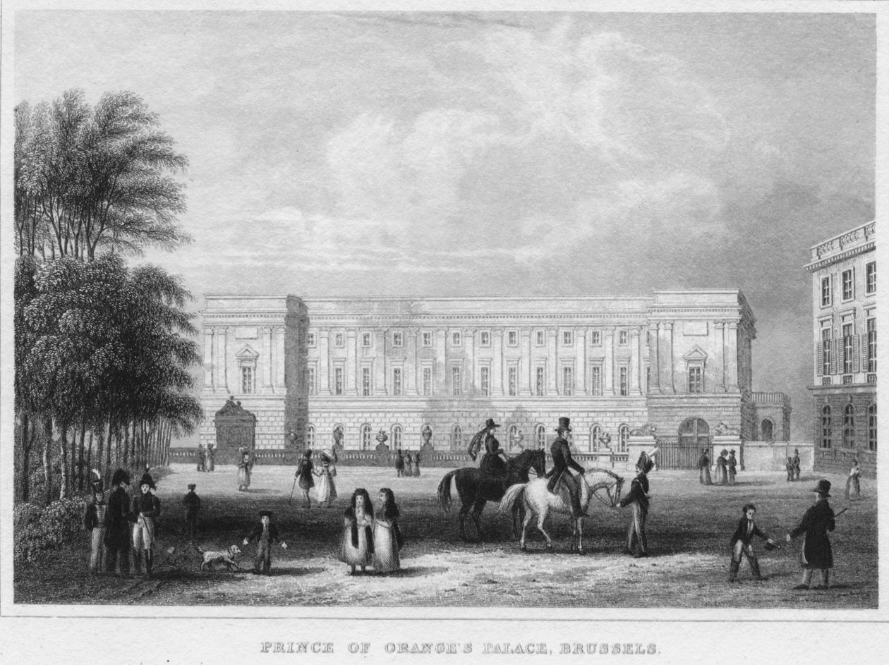 Pałac Księcia Pomarańczy, Bruksela, 1850 autorstwa Shury and Son