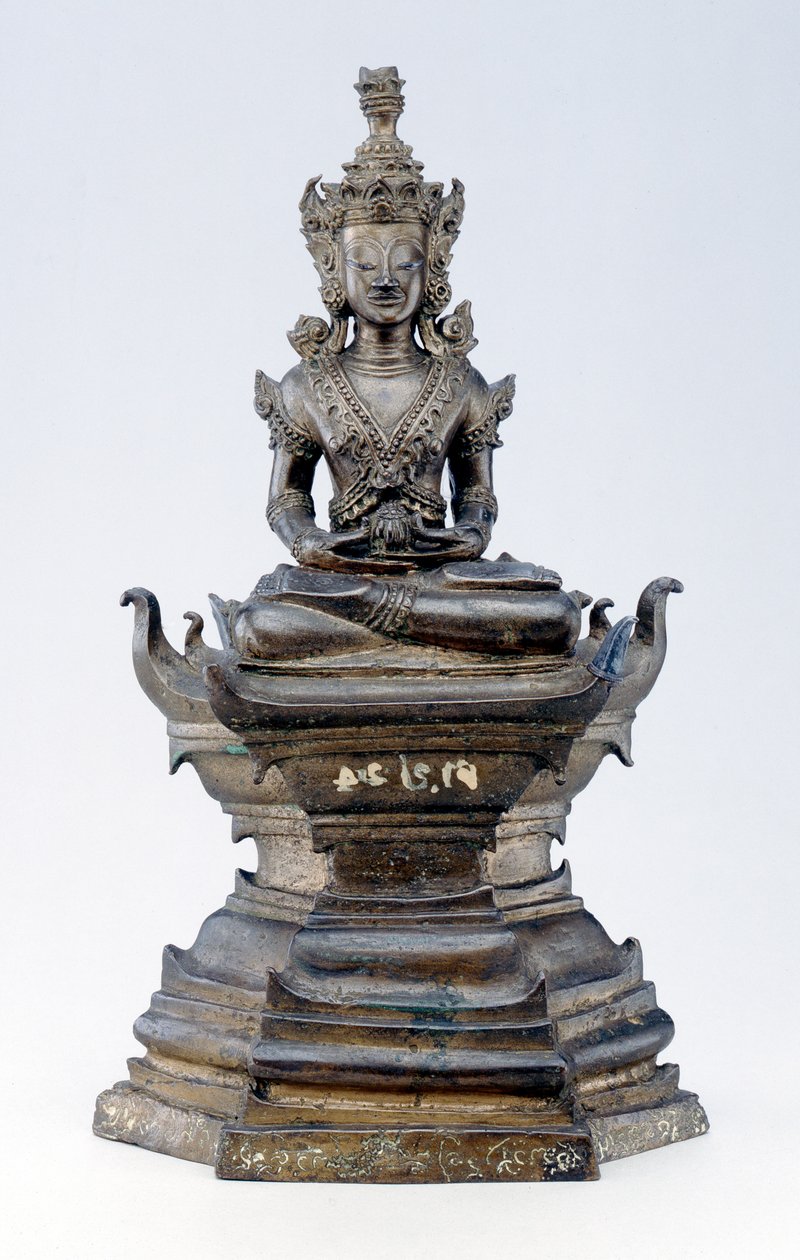 Budda jako Uzdrowiciel, kultura Lan Na (brąz) autorstwa Siamese School