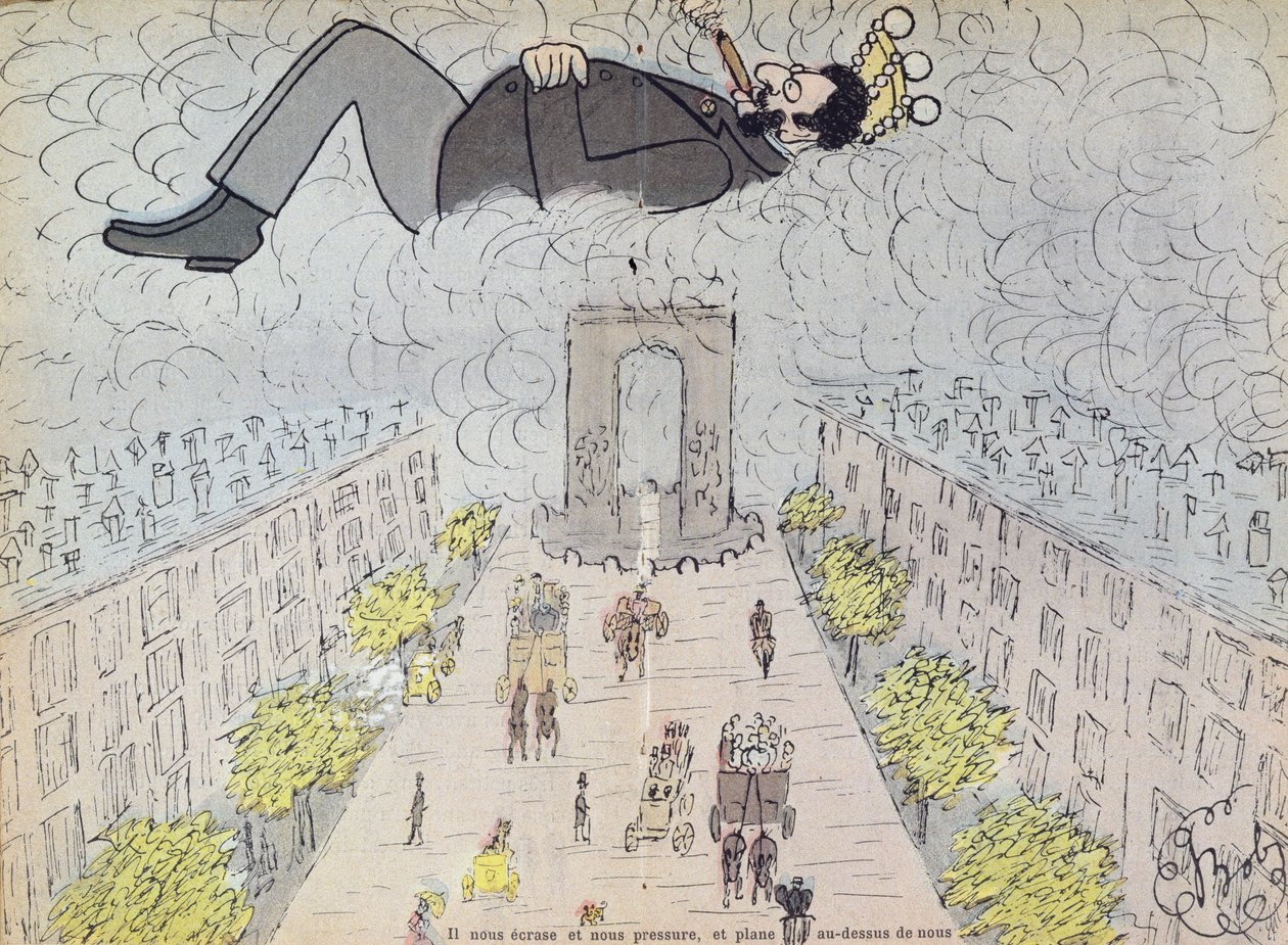 Antysemicka karykatura artysty z „Ohe, Les Dirigeants”, 1896 autorstwa Sibylle Gabrielle de Riquetti de Mirabeau