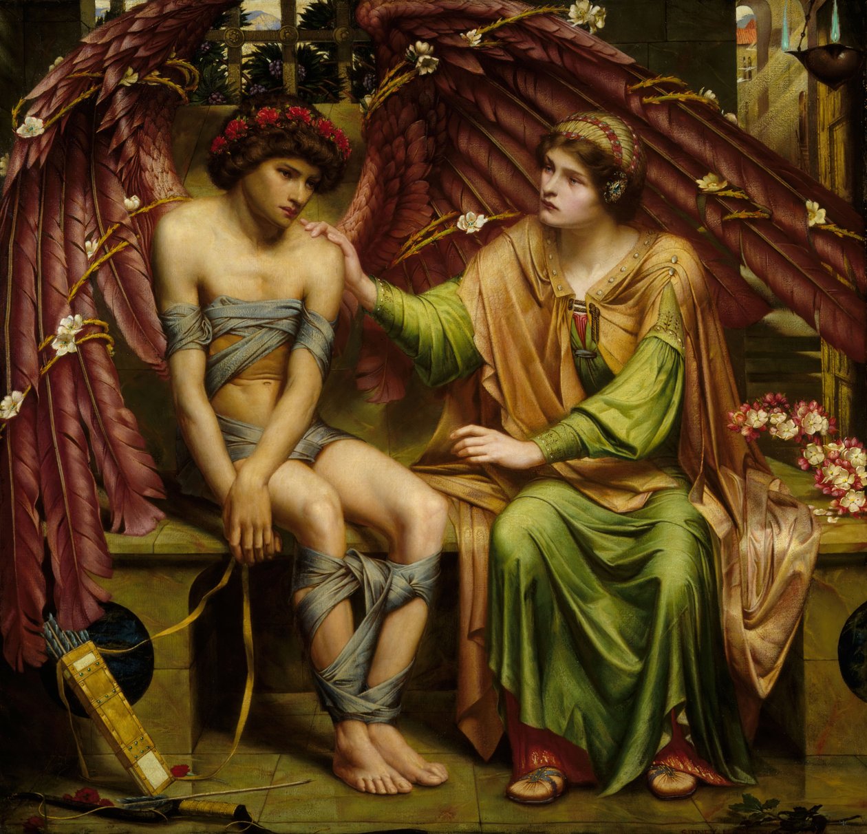 Nadzieja pociesza miłość w niewoli, 1901. autorstwa Sidney Harold Meteyard