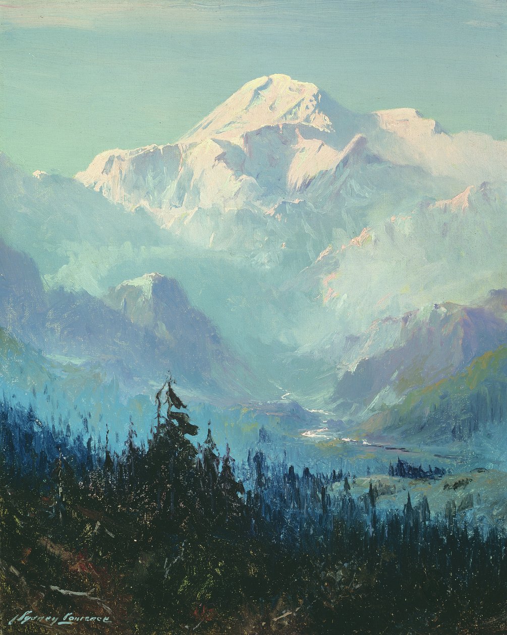 Mount McKinley (olej na płótnie) autorstwa Sidney Laurence
