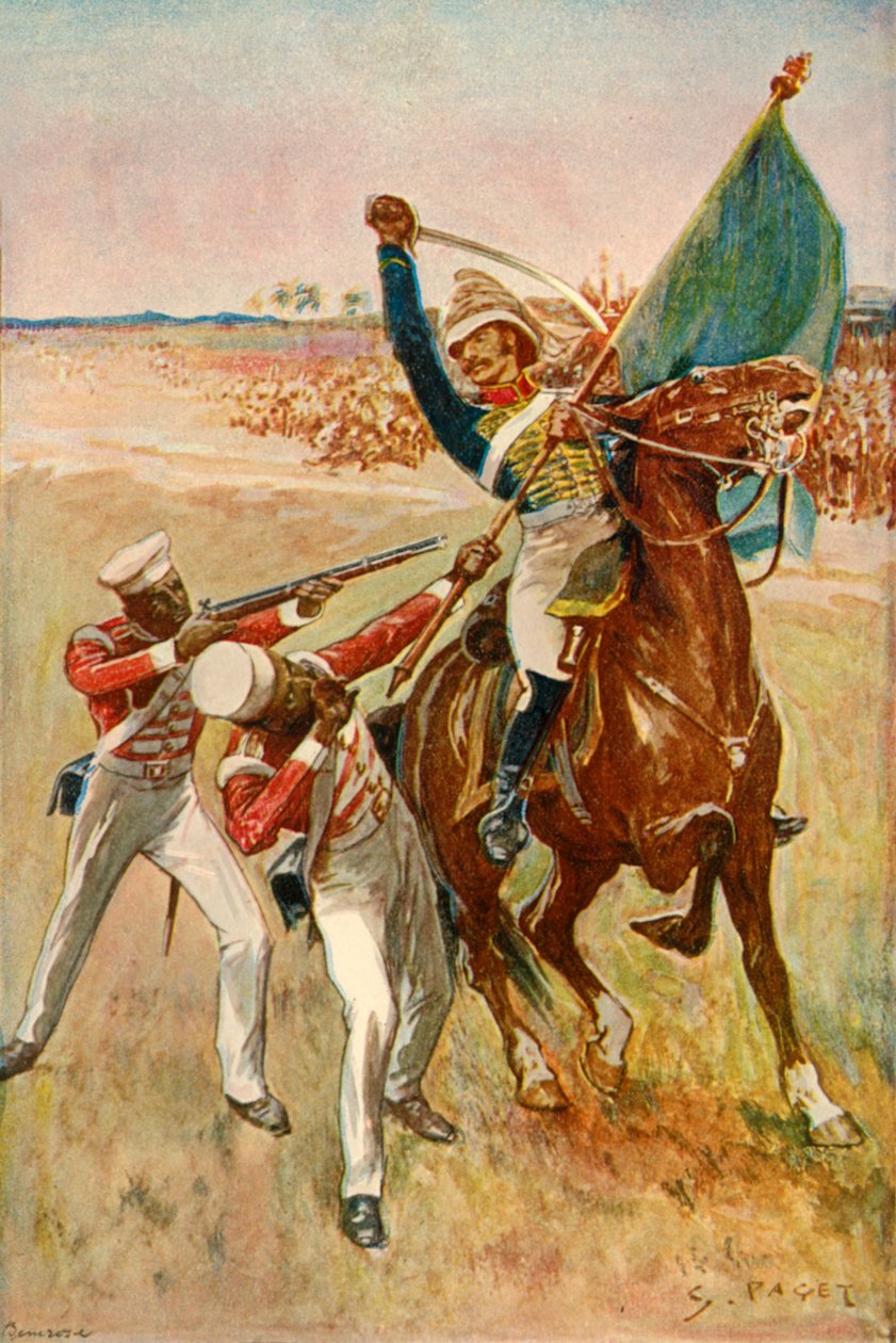 Roberts wygrywa Krzyż Wiktorii, 1901. autorstwa Sidney Paget