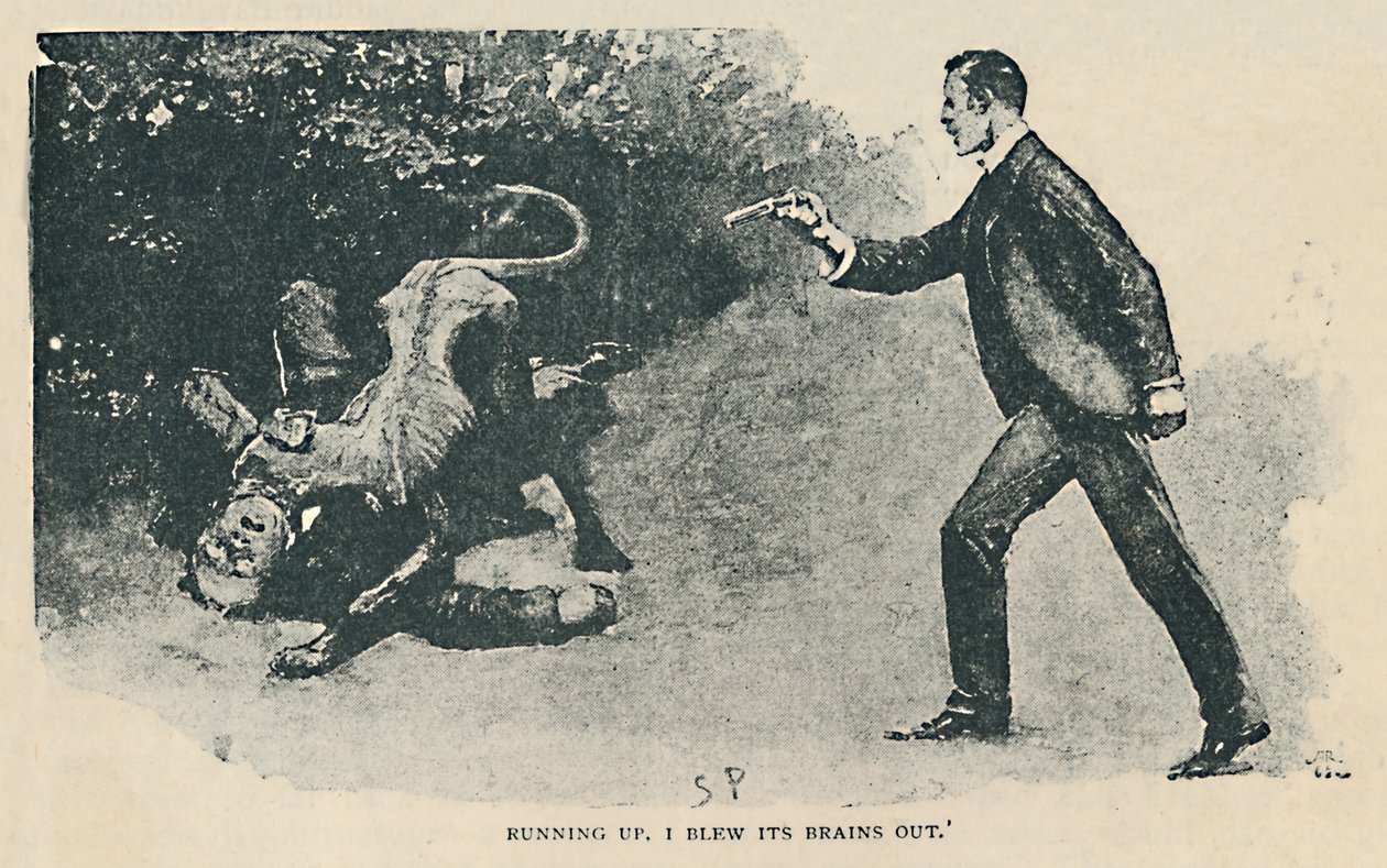 Bieganie. Wysadziłem mu mózgi, 1892 autorstwa Sidney Paget