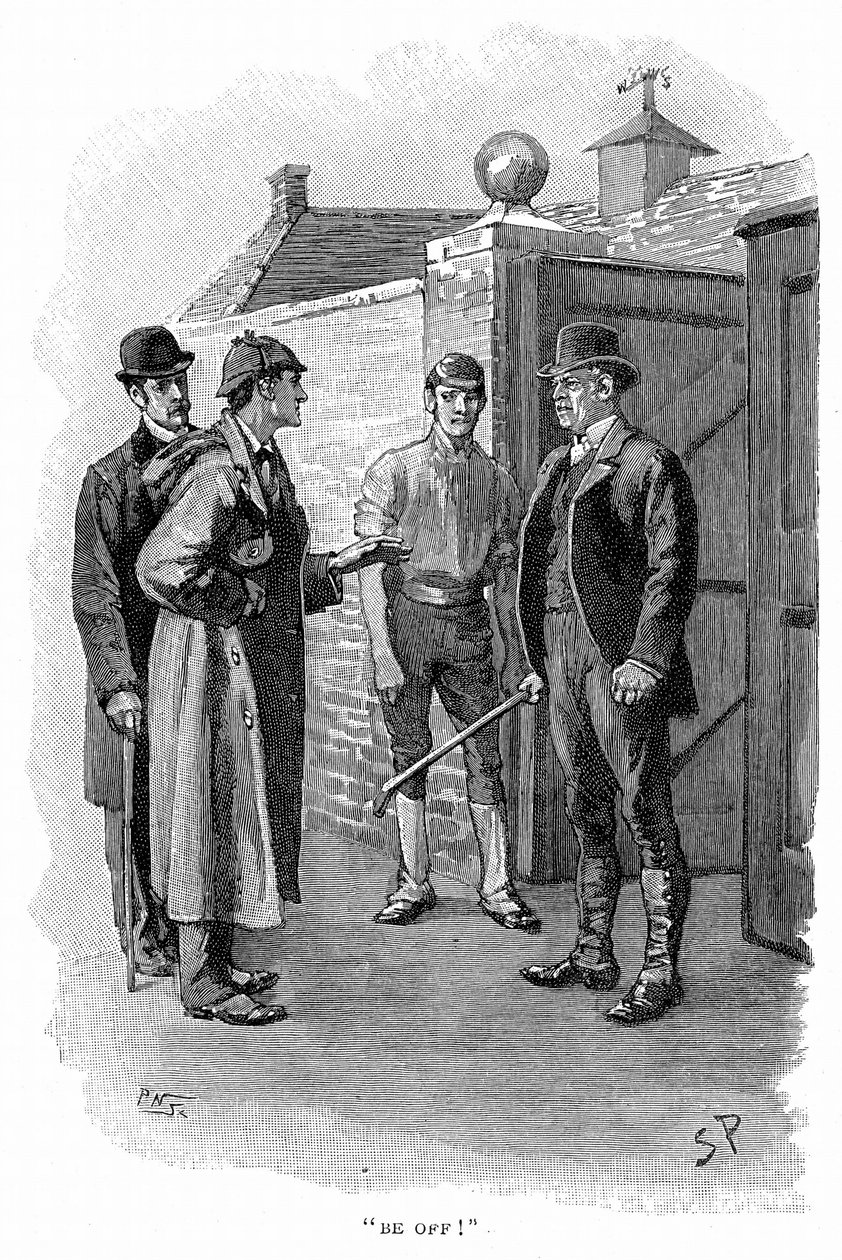 Sherlock Holmes i dr Watson prowadzą śledztwo autorstwa Sidney Paget