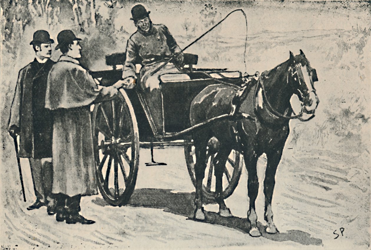 Wysiedliśmy, zapłaciliśmy za przejazd., 1892 autorstwa Sidney Paget