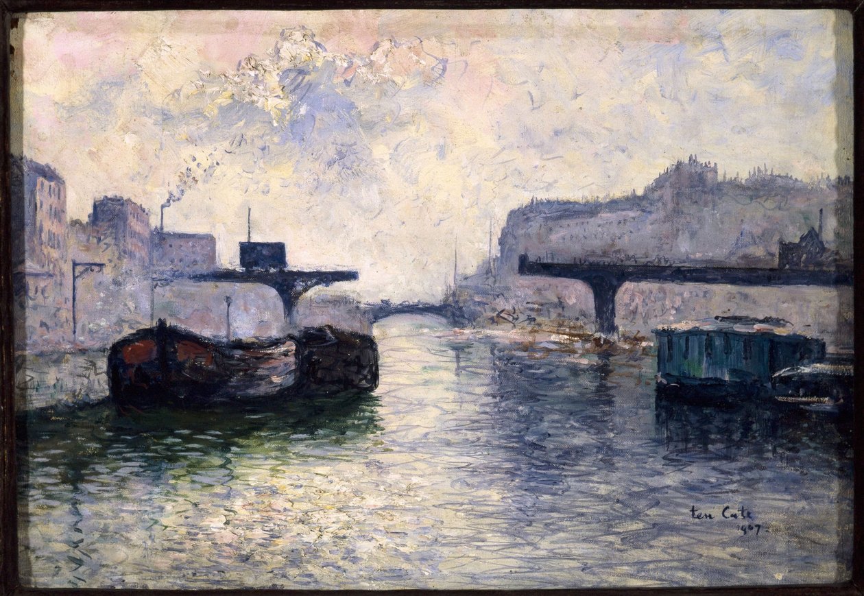 Canal Saint-Martin autorstwa Siebe Johannes Ten Kate