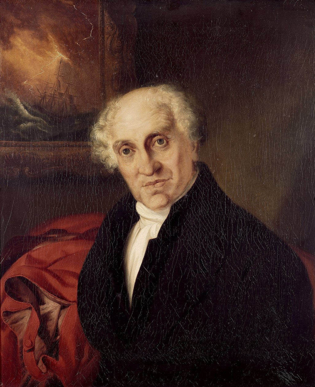 Portret wielebnego doktora Alexandra Scotta (1768-1840), kapelana Horatio Nelsona (1758-1805) na okręcie "Victory" Olej na płótnie autorstwa Siegfried Detler Bendixen