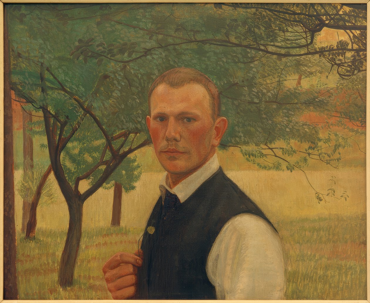 Autoportret na zielono autorstwa Siegfried von Leth