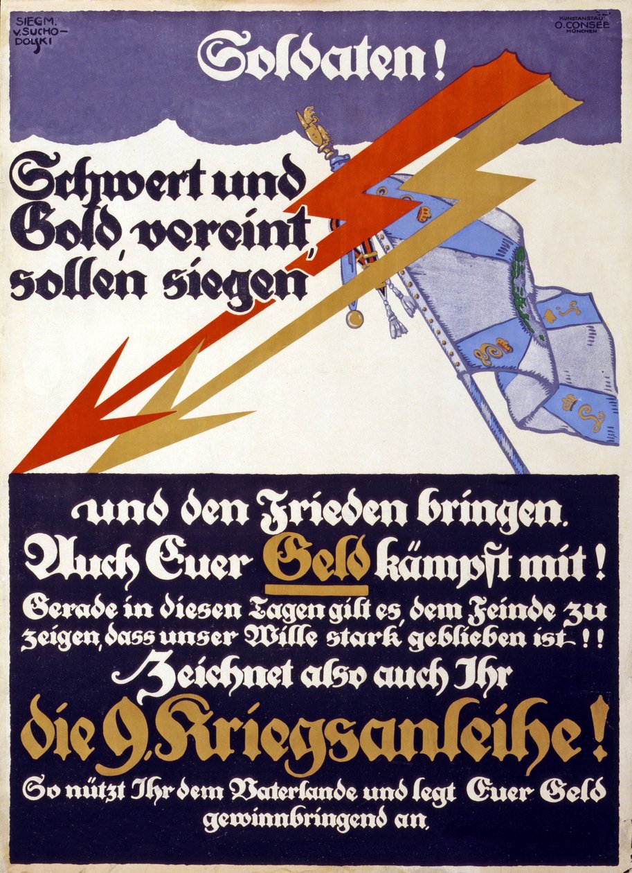 Niemiecka kampania zbierania funduszy z I wojny światowej na 9. pożyczkę wojenną, 1914-18 autorstwa Siegmund von Suchodolski
