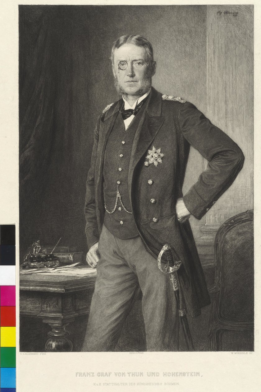 Franz von Thun i Hohenstein autorstwa Siegmund L
