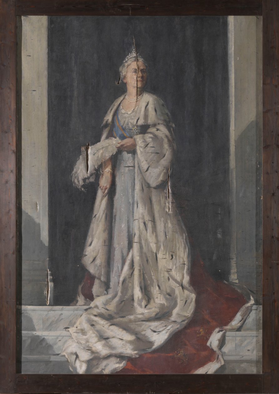 Portret Wilhelminy, królowej Holandii autorstwa Sierk Schröder