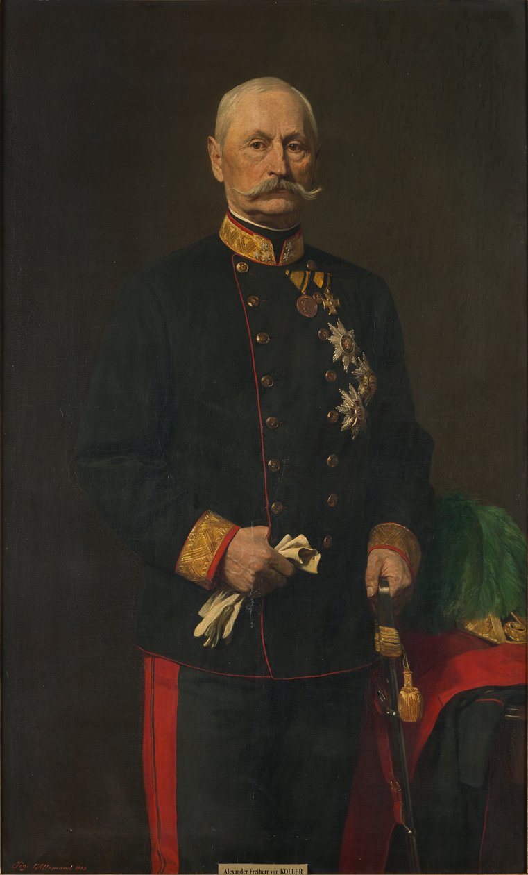 Generał kawalerii Alexander Freiherr von Koller autorstwa Sigmund L