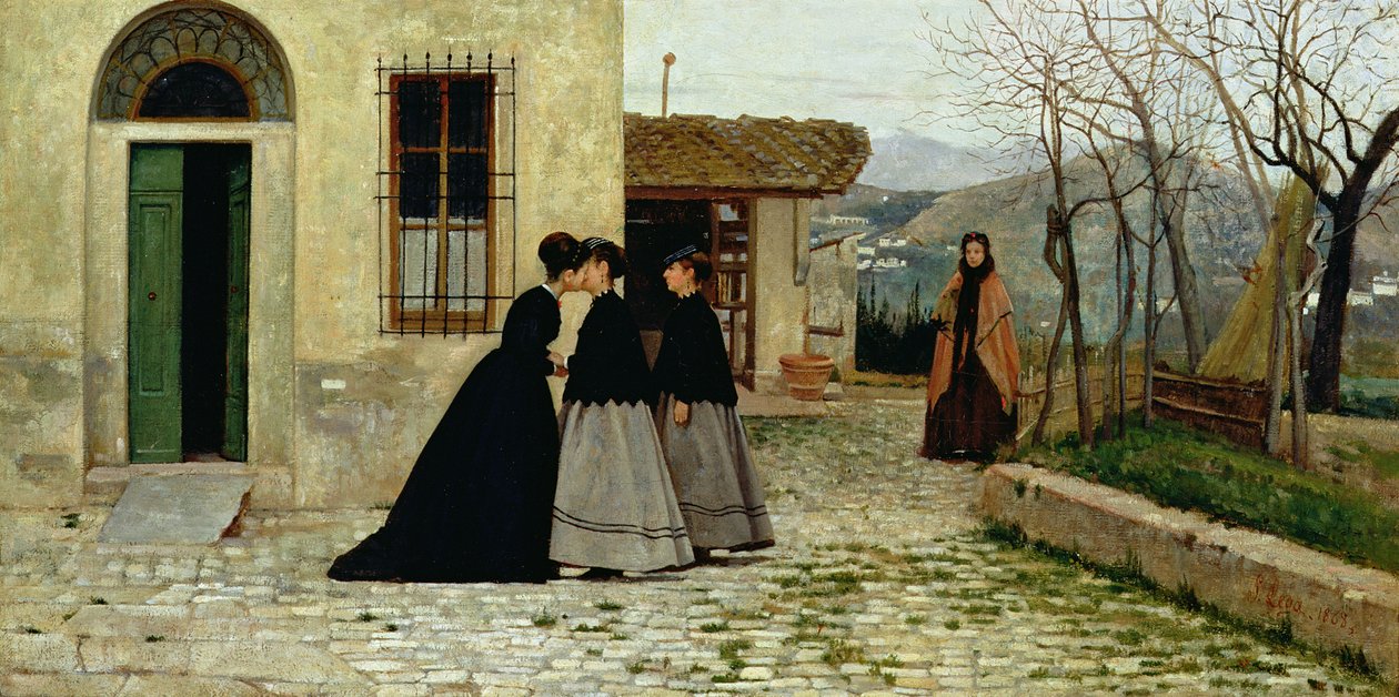 Wizyta, 1868 autorstwa Silvestro Lega