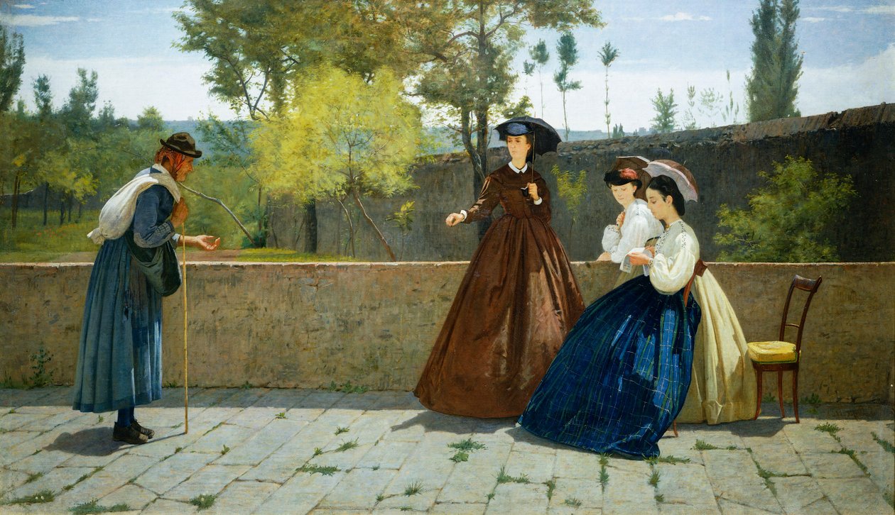 Jałmużna autorstwa Silvestro Lega