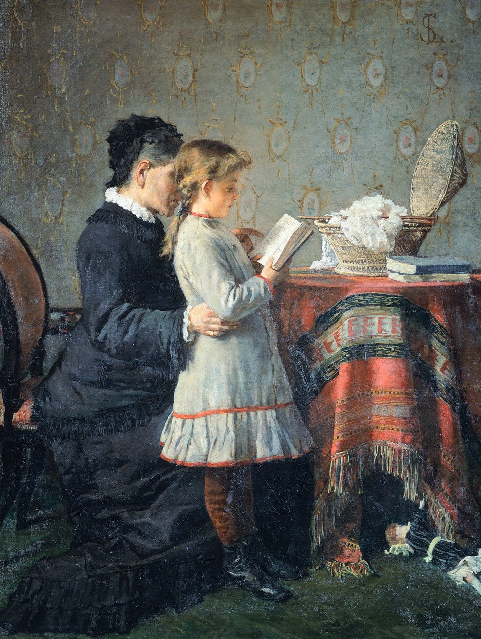 Lekcje babci autorstwa Silvestro Lega