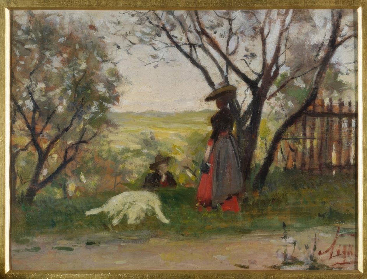 Pani ogrodu autorstwa Silvestro Lega