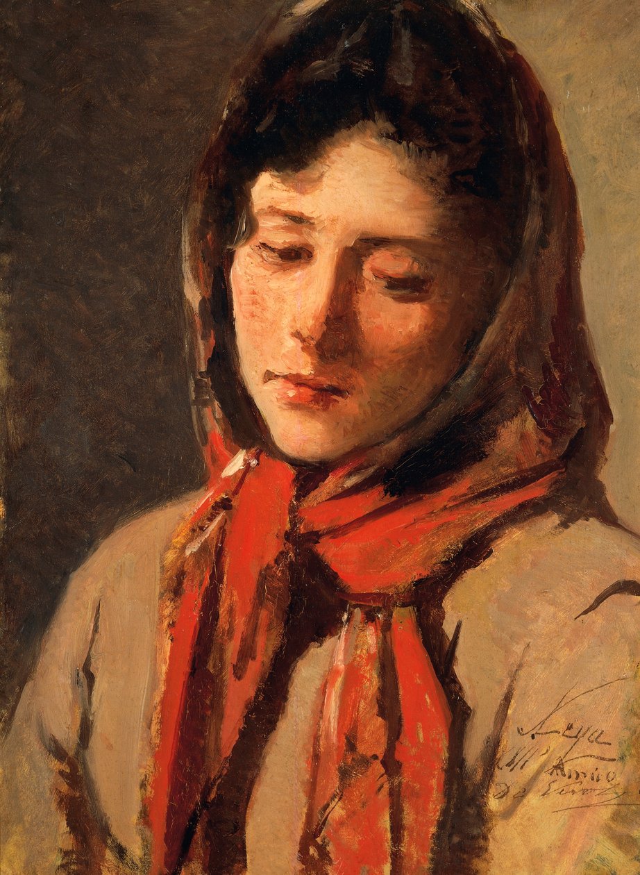 Wieśniaczka (Złoczyńca), Silvestro Lega (1826-1895) autorstwa Silvestro Lega