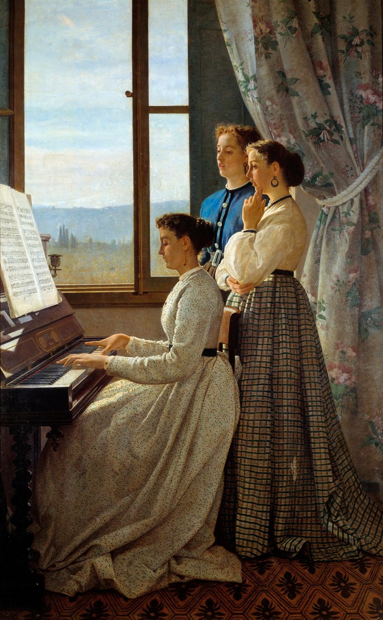 Rakieta toskańska. Obraz Silvestro Lega (1826-1895) Ec. Włochy. autorstwa Silvestro Lega