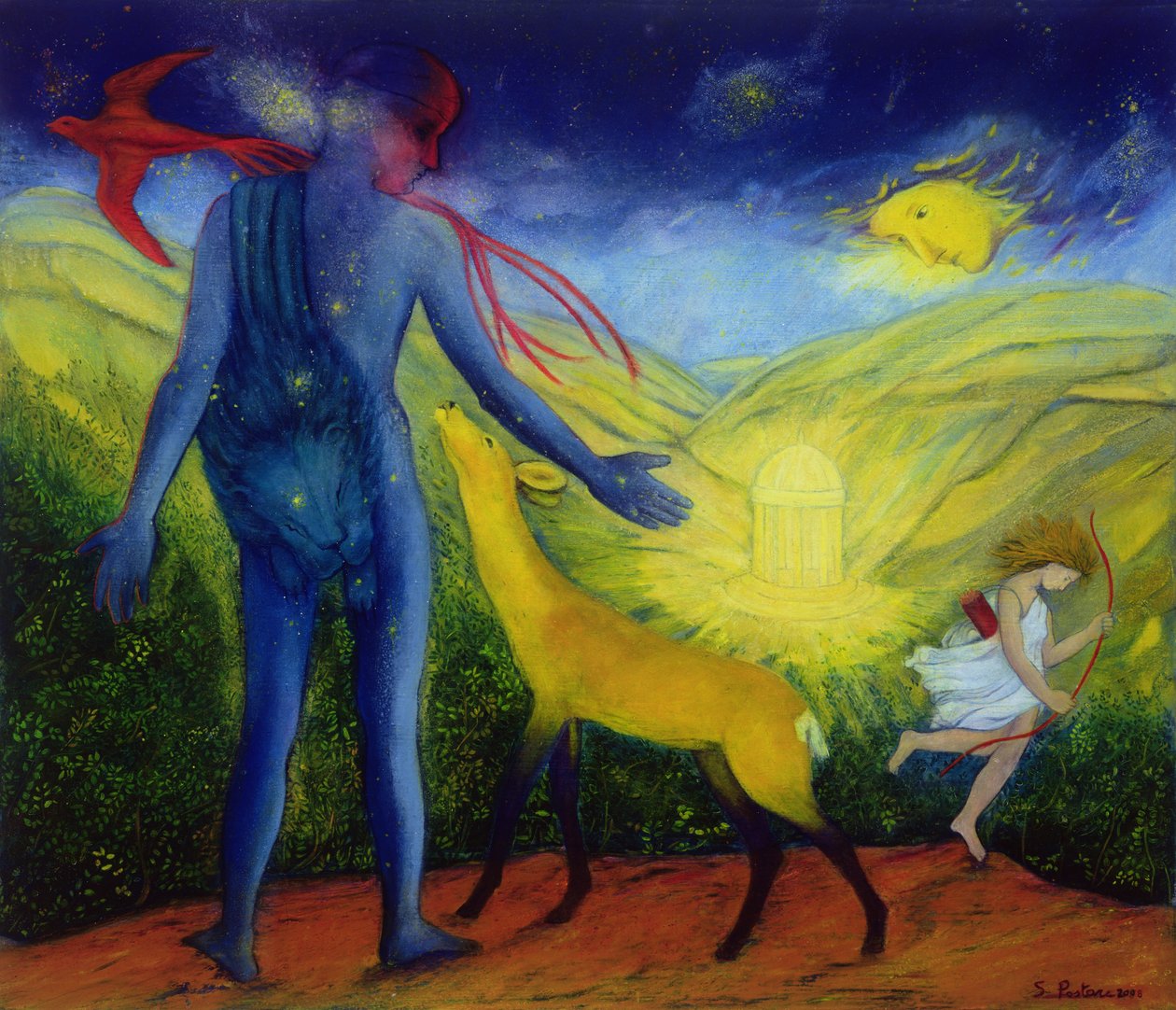 Herkules i Złota Łania, 2008 autorstwa Silvia Pastore