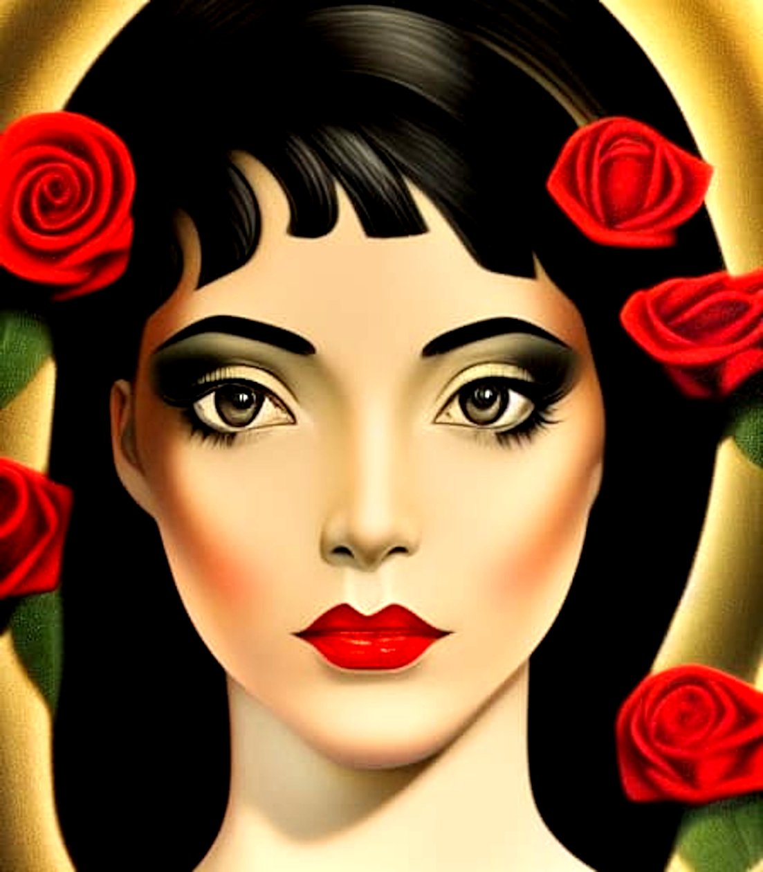 Rose girl: Elegancja w transformacji AI autorstwa Silvia Martini