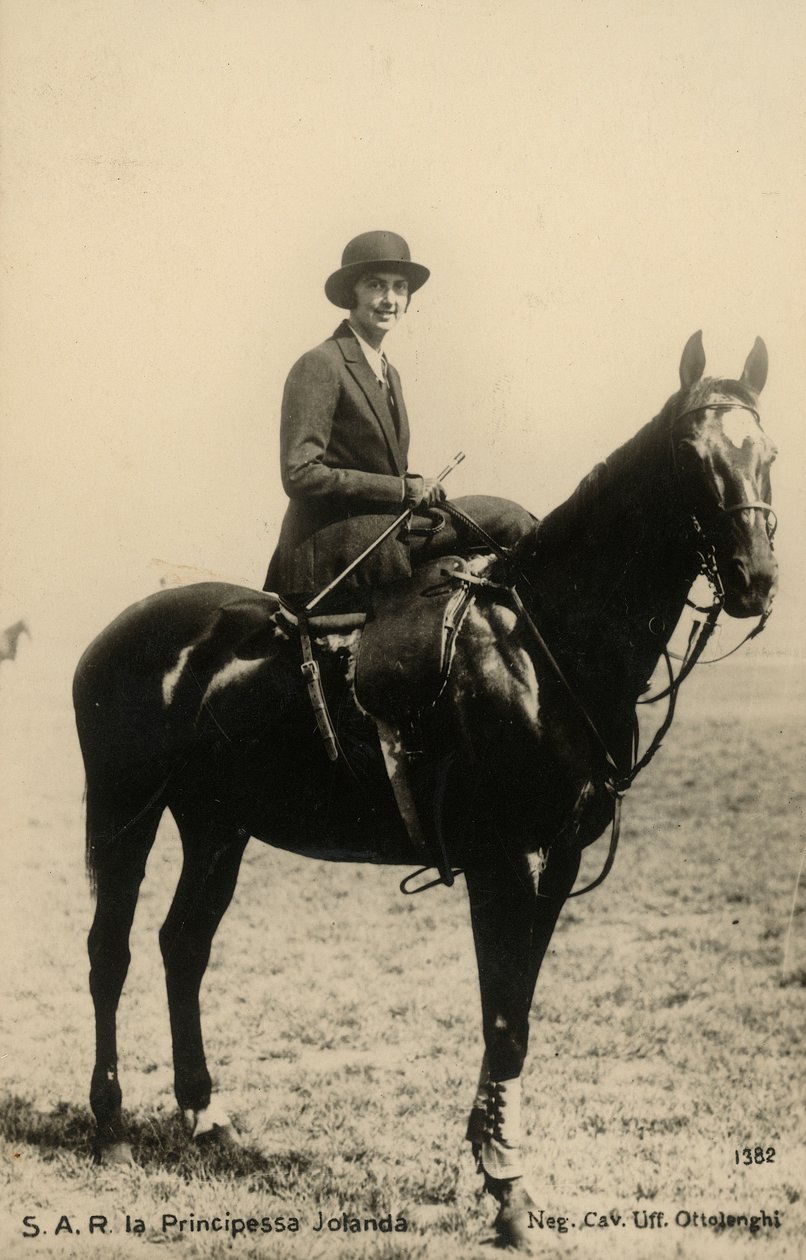 Księżniczka Yolanda Sabaudzka (1901-1986), hrabina Bergolo, koń autorstwa Silvio Ottolenghi