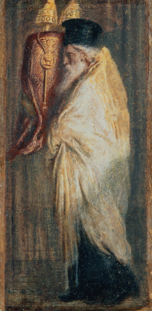 Aaron ze Zwojem Prawa, 1875 autorstwa Simeon Solomon