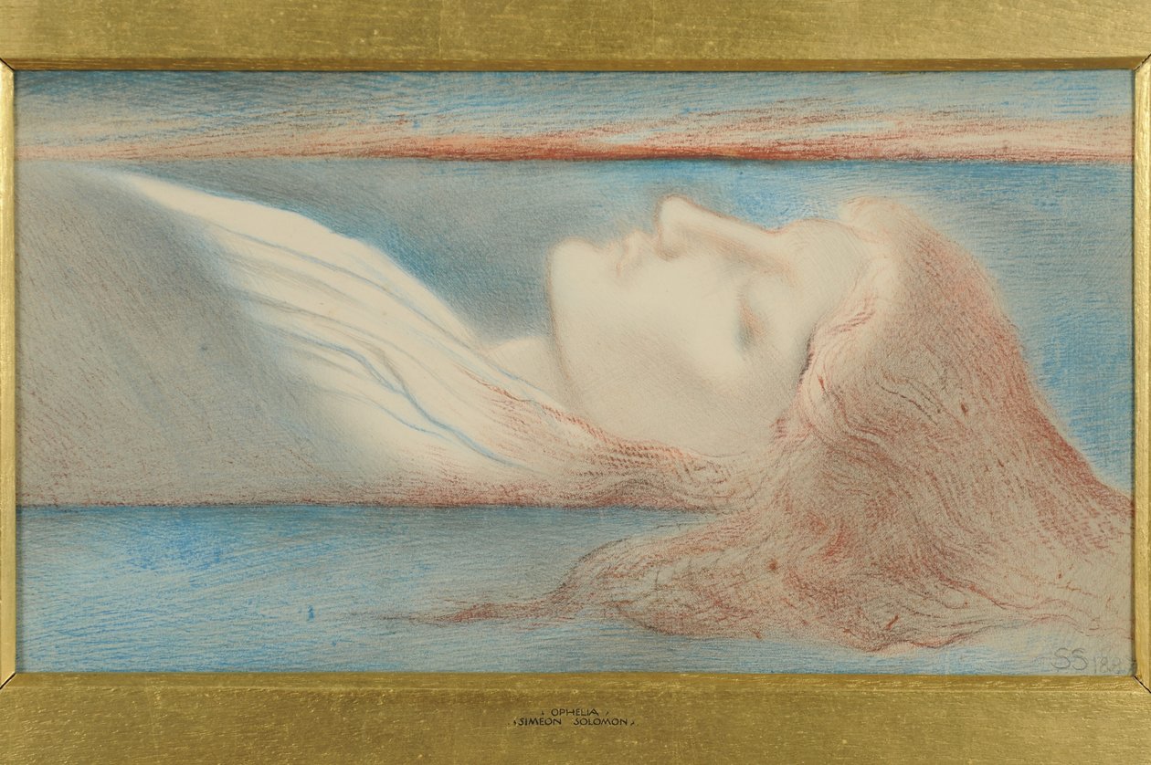 Ofelia, 1887 autorstwa Simeon Solomon