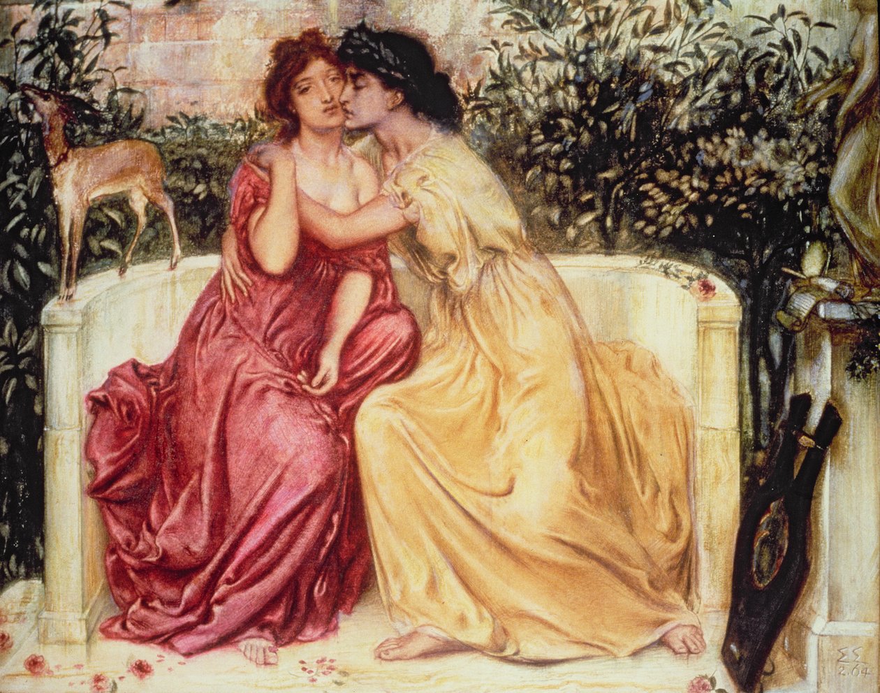 Kochankowie autorstwa Simeon Solomon