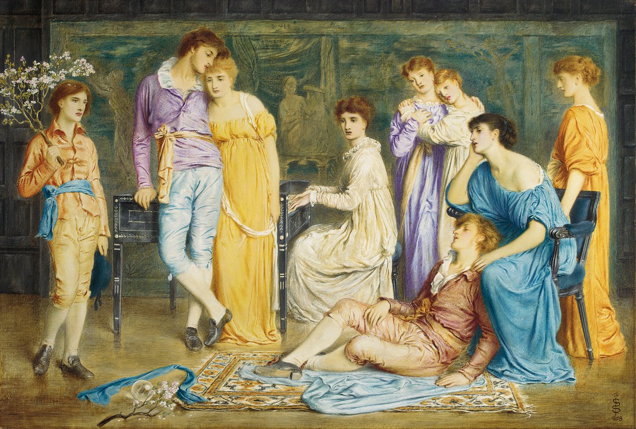 Preludium Bacha, 1868 autorstwa Simeon Solomon