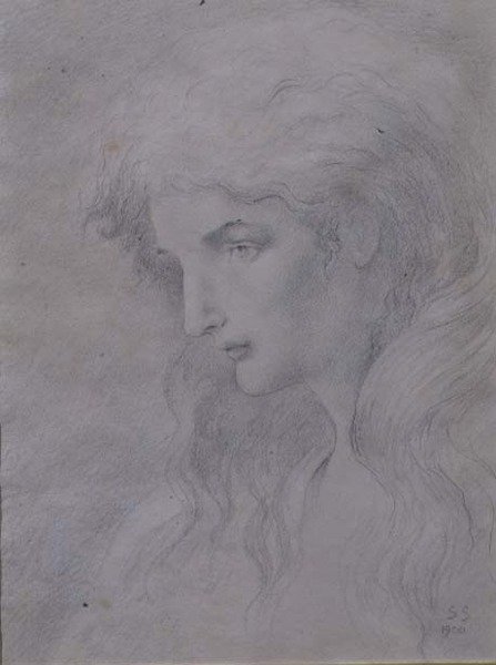 Alegoryczna głowa autorstwa Simeon Solomon