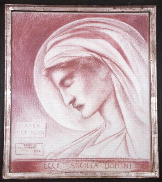 Oto służebnica Pańska: Matka Boża Alma autorstwa Simeon Solomon
