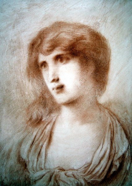 Głowa dziewczyny autorstwa Simeon Solomon