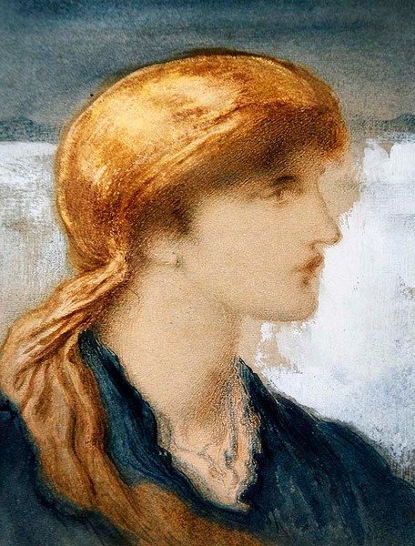 Głowa dziewczyny autorstwa Simeon Solomon