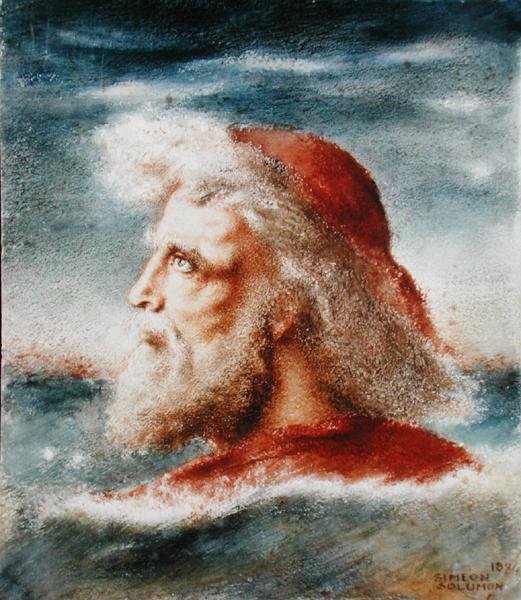 Głowa mężczyzny autorstwa Simeon Solomon