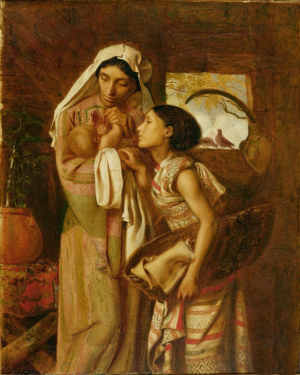 Matka Mojżesza, ok. 1860 (olej na płótnie) autorstwa Simeon Solomon