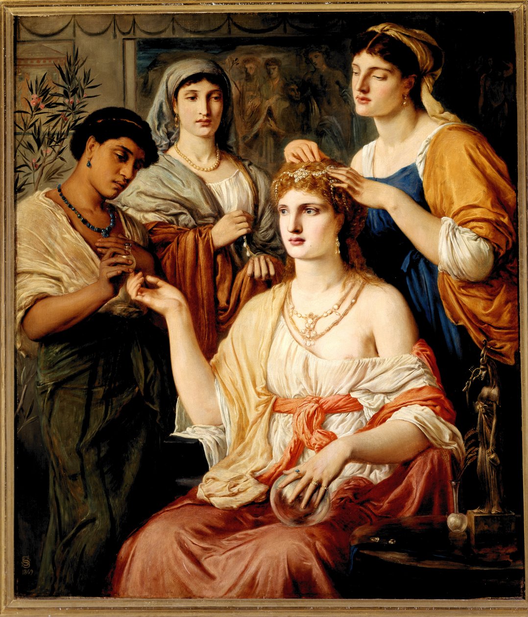 Toaleta rzymskiej damy autorstwa Simeon Solomon