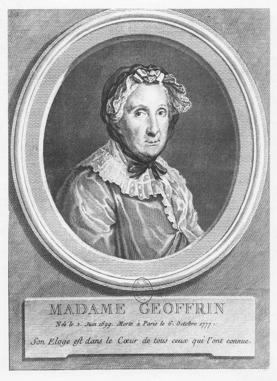 Portret Madame Geoffrin autorstwa Simon Charles Miger